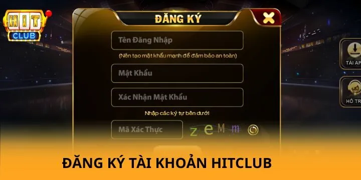 HITCLUB 60 Hướng dẫn mở tài khoản trở thành người chơi chính thức Hitclub