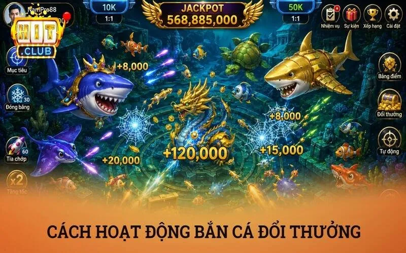 Bắn cá đổi thưởng là gì? Toàn bộ bí kíp săn cá kiếm tiền từ cao thủ 3 Cách hoạt động và tính điểm trong bắn cá đổi thưởng là gì?