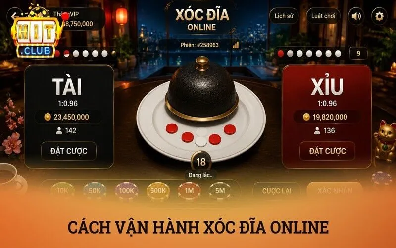 Xóc đĩa online là gì? Tổng hợp các thể loại chơi trực tuyến tại Hitclub 3 Cách vận hành của các mô hình xóc đĩa trực tuyến hiện nay