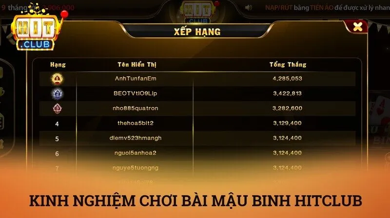 Mậu binh hitclub – Đấu trường cân não và nghệ thuật sắp bài từ cao thủ 4 Kinh nghiệm và chiến thuật xếp bài mậu binh hitclub bất bại