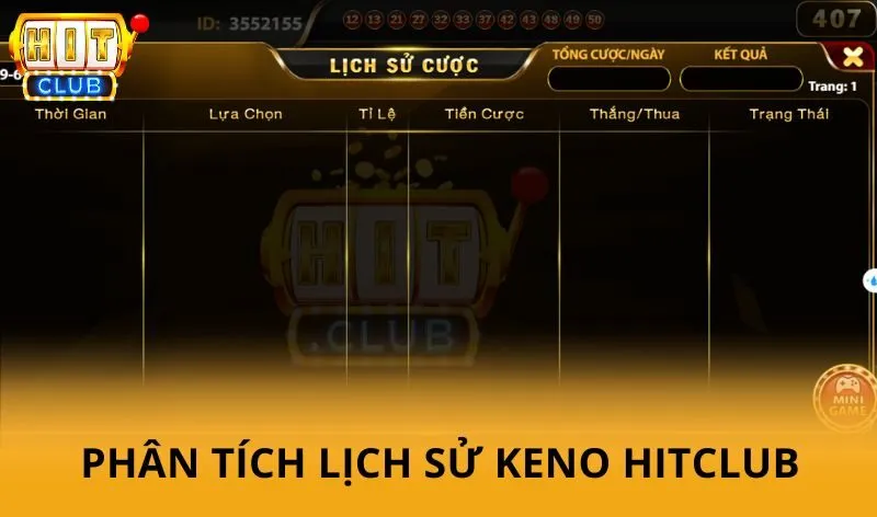 Chiến thuật chơi Keno HitClub hiệu quả