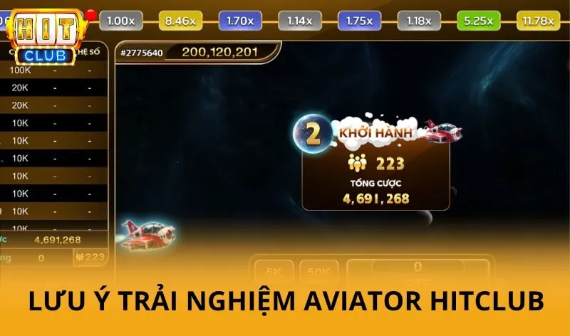 Aviator hitclub - Trải nghiệm trò chơi bay lượn đầy kịch tính 5 Một số lưu ý khi trải nghiệm Aviator Hitclub