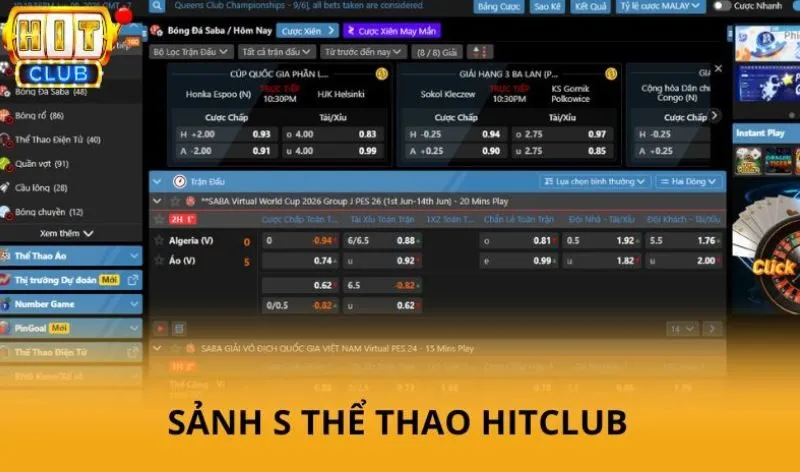 S thể thao hitclub - Không gian giải trí thể thao sôi động và hiện đại 2 Sảnh S thể thao HitClub – Trải nghiệm cá cược đa dạng