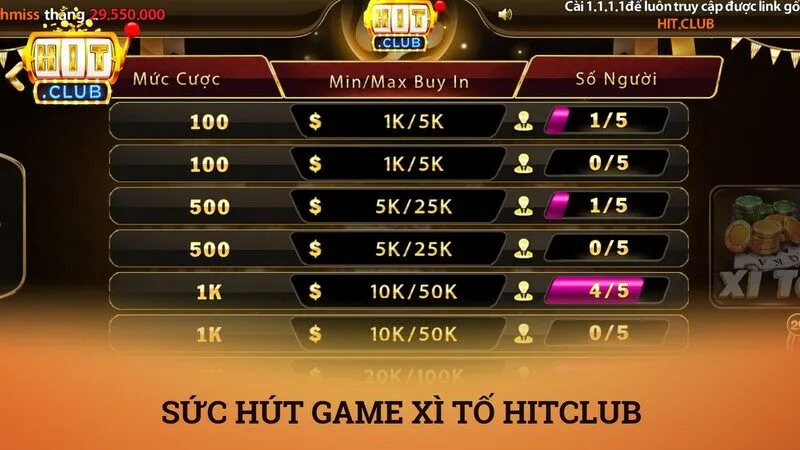 Sức hút mới lạ của xì tố HitClub