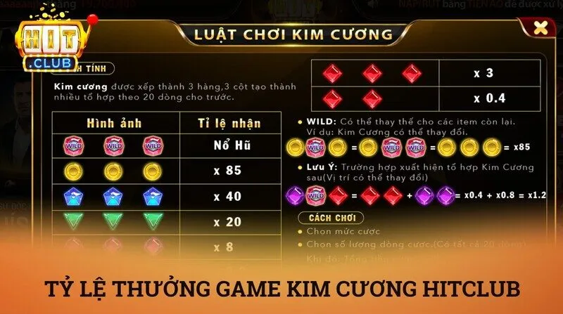 Kim cương hitclub – Mini game cổ điển làm khuynh đảo giới cược thủ 3 Giới thiệu tổng quan về game kim cương Hitclub
